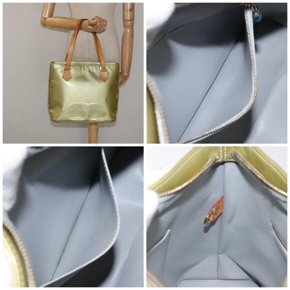 LOUIS VUITTON Monogram Vernis Houston Hand Bag Gris - Picture 14 of 14